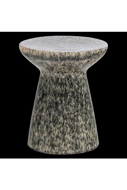 400556 DM 01 VS VT Fleck bijzettafel O35X45 cm keramiek donkergrijs melange F1