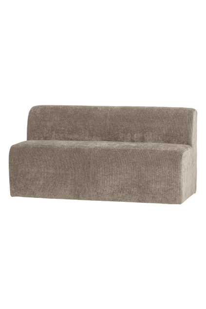 378032 D 02 VS WP Mojo Base eetbank 164cm rugleuning ribstof donkerzand FA