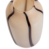 377479 N 02 VS Selena vaas glas naturel met streep bruin C1