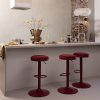 377972 O 02 SF WP Mevo barstoel chenille bordeauxrood vierkant