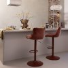 377486 A 02 SF WP Marten barstoel chenille kastanjebruin vierkant