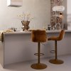 377486 K 02 SF WP Marten barstoel chenille karamelbruin vierkant