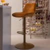 377486 K 340529 A 01 SF WP Marten barstoel chenille karamelbruin Reese zand vierkant