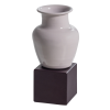 377967 P 02 VS ES Numo wanddeco set vaas kubus 21x10cm metaal paars FA