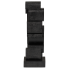 377941 Z 03 VS Isan sculptuur ornament hout zwart L1