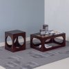 377931 B 377932 B 01 SF Trax bijzettafel salontafel acaciahout bruin vierkant