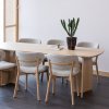 377930 N 377489 N 02 SF FQ Oakline curve eettafel 220x100cm naturel Udar naturel vierkant