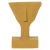 377845 H 01 VS ES Olen ornament papier mache honinggeel F1