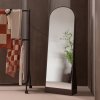 377775 B 01 SF Solari passpiegel 175cmx60cm hout hoogglans donkerbruin vierkant