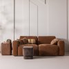 378105 B 378135 B 378066 B 01 SF Umina 2 zits bank slub chenille lichtbruin Volu bijzettafel Valen vierkant