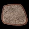 378101 B 05 VS Granu bijzettafel marmer mangohout bruin B1