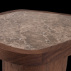 378101 B 06 VS Granu bijzettafel marmer mangohout bruin C1