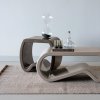 378098 Z 378097 M 02 SF Moss salontafel hout zand bijzettafel hout mokkabruin Weavly vloerkleed bruin naturel vierkant