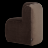 378034 VB 03 VS WP Mojo Base eetbank hoek rugleuning velvet bruin L1