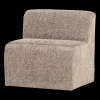 378033 WD 02 VS WP Mojo base eetbank 84cm rugleuning wollig donkerzand FA