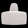 378035 CM 01 VS WP Mojo base eetbank hoek rond rugleuning boucle ecru melange F1