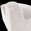 378035 CM 07 VS WP Mojo base eetbank hoek rond rugleuning boucle ecru melange C2
