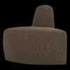 378035 BM 02 VS WP Mojo base eetbank hoek rond rugleuning boucle bruin FA