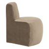 378035 VK 04 VS WP Mojo Base eetbank hoek rond rugleuning velvet khaki R1