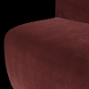 378033 VA 06 VS WP Mojo Base eetbank 84cm rugleuning velvet kastanjebruin C2