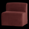 378033 VA 02 VS WP Mojo Base eetbank 84cm rugleuning velvet kastanjebruin FA