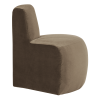 378035 VT 04 VS WP Mojo Base eetbank hoek rond rugleuning velvet taupe R1