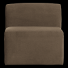 378033 VT 01 VS WP Mojo Base eetbank 84cm rugleuning velvet taupe F1