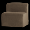 378033 VT 02 VS WP Mojo Base eetbank 84cm rugleuning velvet taupe FA