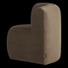 378034 VT 03 VS WP Mojo Base eetbank hoek rugleuning velvet taupe L1
