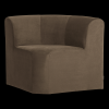 378034 VT 02 VS WP Mojo Base eetbank hoek rugleuning velvet taupe FA