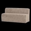 378032 WD 02 VS WP Mojo base eetbank 164cm rugleuning wollig donkerzand FA