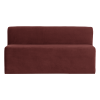 378032 VA 01 VS WP Mojo Base eetbank 164cm rugleuning velvet kastanjebruin F1