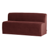378032 VA 02 VS WP Mojo Base eetbank 164cm rugleuning velvet kastanjebruin FA