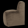 378901 VT 03 VS WP Mojo eetbank hoek rond rugleuning velvet taupe L1