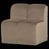 378519 VK 02 VS WP Mojo eetbank 84cm met rugleuning velvet khaki FA