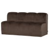 378462 VB 02 VS WP Mojo eetbank 164cm met rugleuning velvet bruin FA
