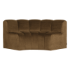 378902 VH 01 VS WP Mojo eetbank halfronde hoek rugleuning velvet honinggeel F1