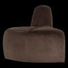 378901 VB 02 VS WP Mojo eetbank hoek rond rugleuning velvet bruin FA