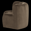 378902 VT 03 VS WP Mojo eetbank halfronde hoek rugleuning velvet taupe L1