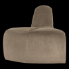 378901 VK 02 VS WP Mojo eetbank hoek rond rugleuning velvet khaki FA