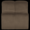 378519 VT 01 VS WP Mojo eetbank 84cm met rugleuning velvet taupe F1