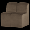 378519 VT 02 VS WP Mojo eetbank 84cm met rugleuning velvet taupe FA