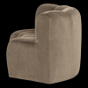 378902 VK 03 VS WP Mojo eetbank halfronde hoek rugleuning velvet khaki L1