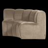 378902 VK 02 VS WP Mojo eetbank halfronde hoek rugleuning velvet khaki FA