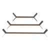 378003 M 02 VS Lorin wandplanken metaal mokkabruin set van 3 F1