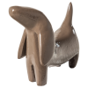377978 M 03 VS Reni decoratieve hond metaal mokkabruin L1