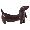 377978 D 02 VS Reni decoratieve hond metaal donkerbruin F1