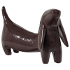 377978 D 01 VS Reni decoratieve hond metaal donkerbruin FA