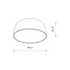 satellite white nastenna lampa