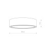 mist round white nastenna lampa